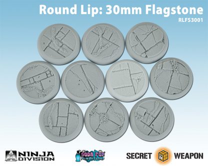 Round Lip 30mm Flagstone Bases