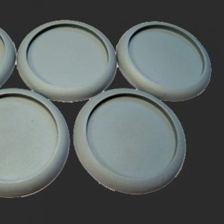 Round Lipped 40mm Hollow Blank Bases (5)