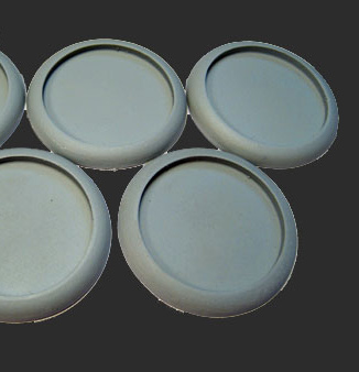 Round Lipped 40mm Hollow Blank Bases (5)