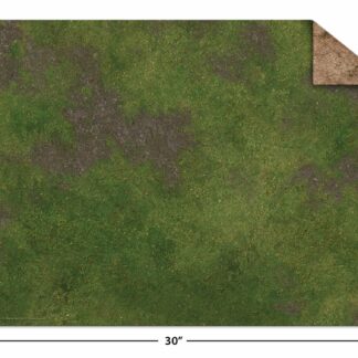 22x30" Game Mat Broken Grassland / Desert Scrubland | Monster Scenery