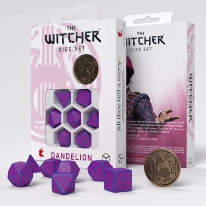 Dandelion - Conqueror of Hearts Dice Set with packaging | The Witcher