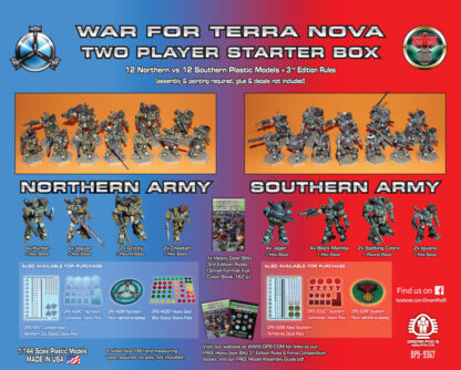 War for Terra Nova: 2 Player Starter Box rear | Heavy Gear Blitz!