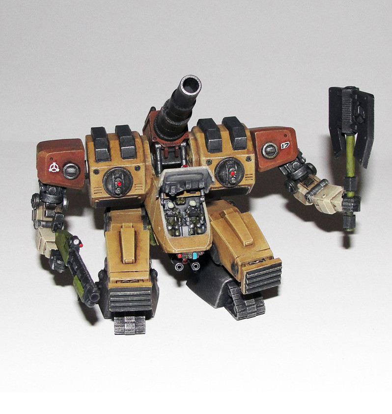 Damocles Artillery Strider Standoff with open cockpit
