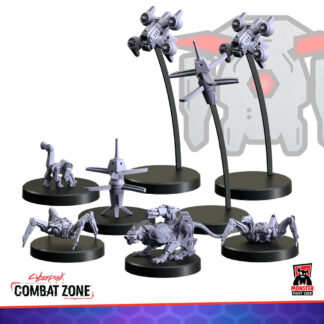 Combat Zone Drone Set 1 miniature renders