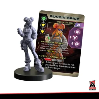 Punkin Spice, showing the model and her card