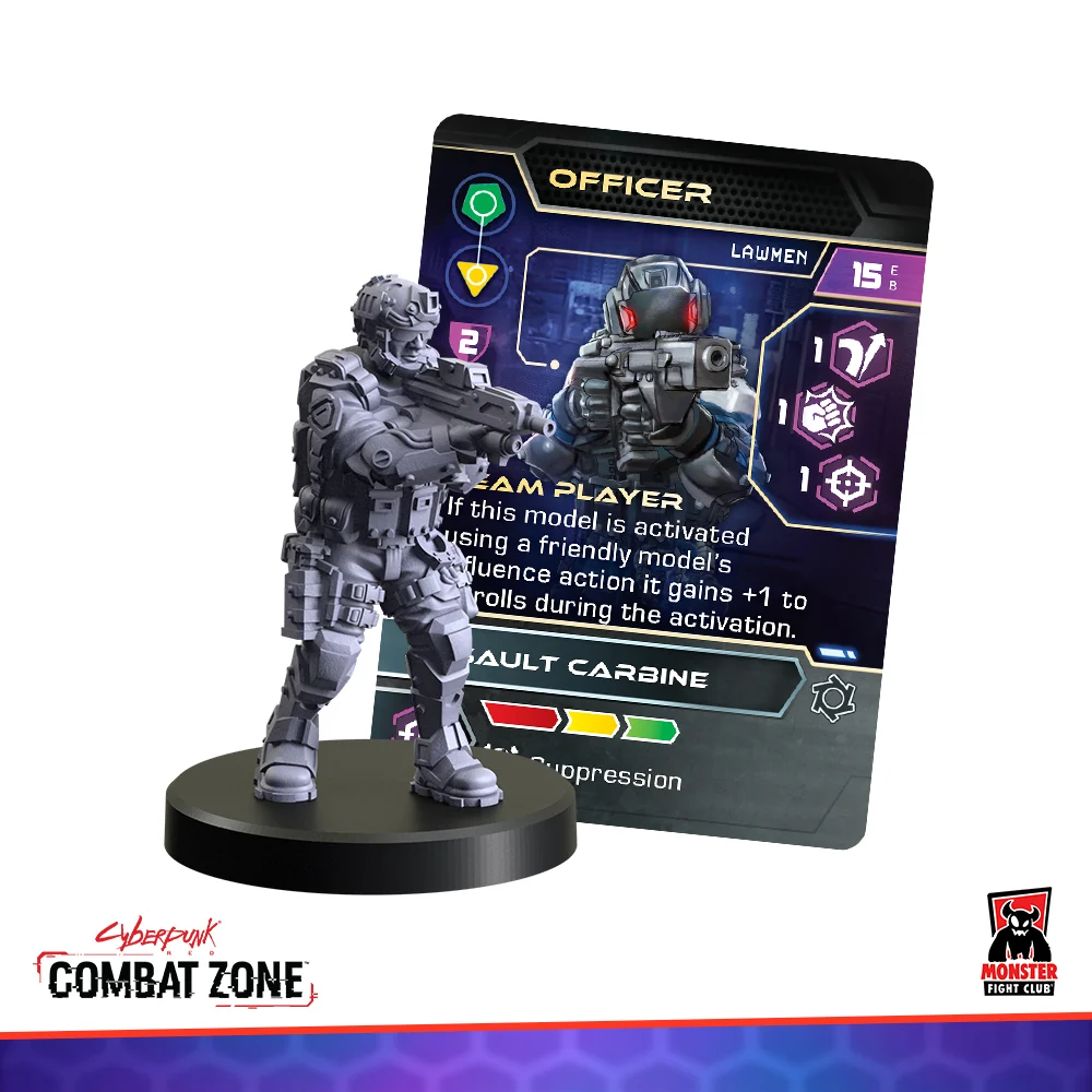 Lawmen Officer with card